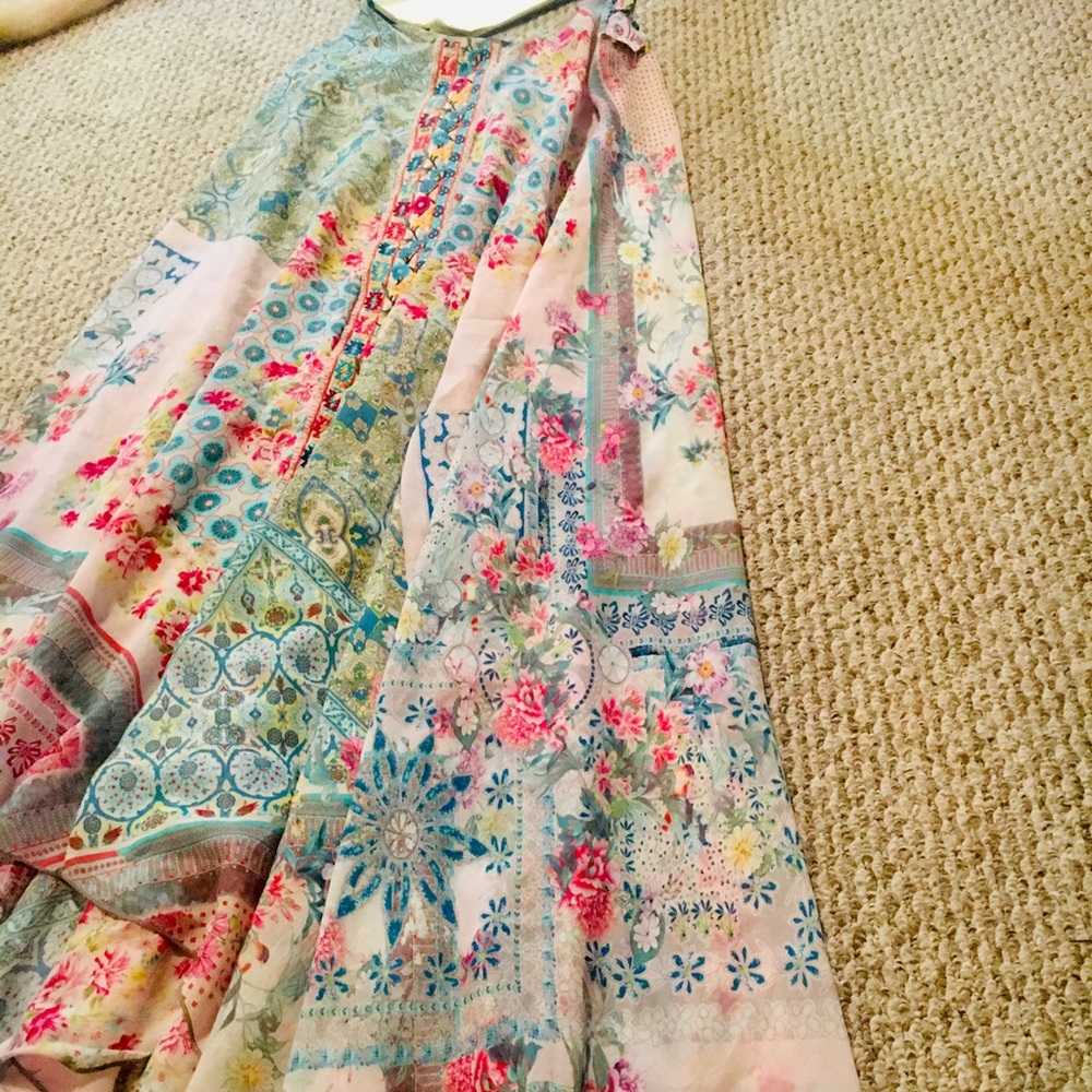 Johnny Was sheer long dress